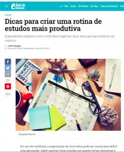 Dicas - rotina