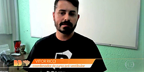 Aulões de revisão foram adaptados por causa da pandemia I Bom Dia Brasil / TV Globo