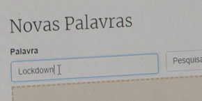 Novas palavras no dicionário